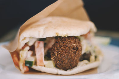 Close-up of falafel