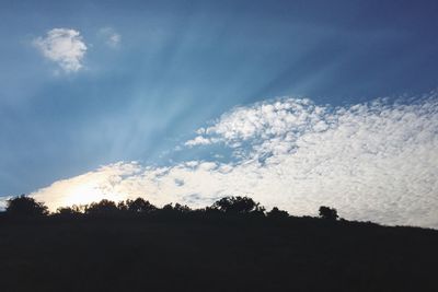 Scenic view of landscape against cloudy sky