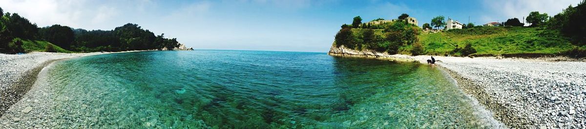 Scenic view of sea against sky