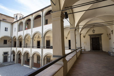 Exterior of historic building against sky