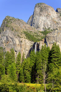 Scenic view of rocky mountains against sky