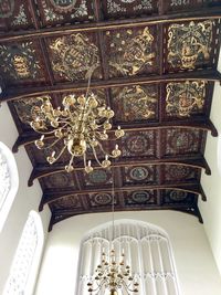 View of ornate ceiling