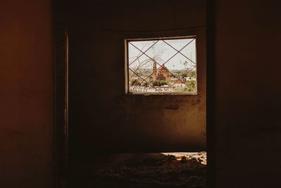 Interior of abandoned house