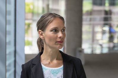 Businesswoman looking away