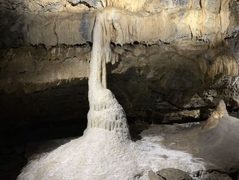 Low angle view of rock formation