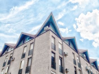 Low angle view of building against sky