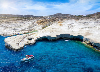 Panoramic view of sea against sky