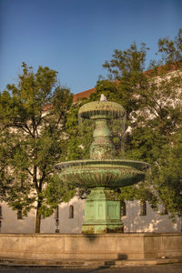 View of building with trees in the background