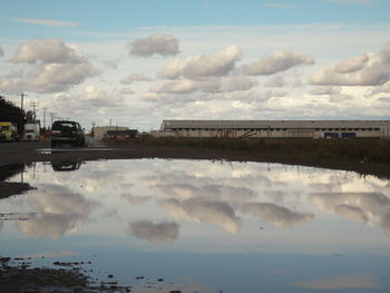 Reflection of clouds in water