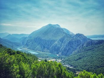 Scenic view of landscape against sky