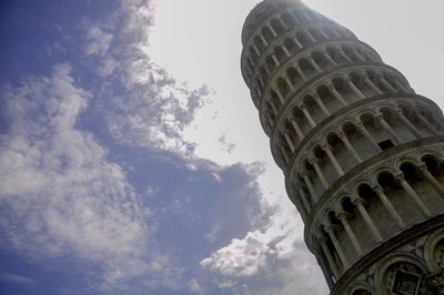 Low angle view of historical building against sky