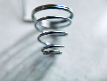 High angle view of glasses on table