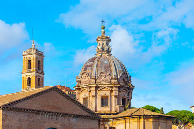 Low angle view of church against sky