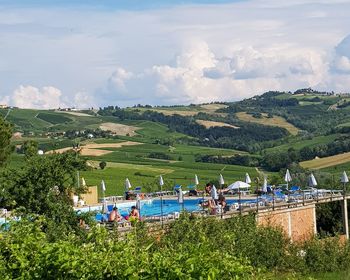 Scenic view of landscape against sky