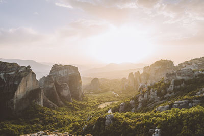 View of rock formations