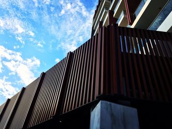 Low angle view of building against sky