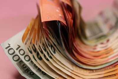 Close-up of open book