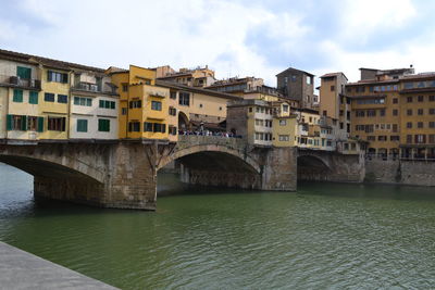 View of bridge over river