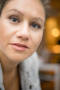 Close-up portrait of woman