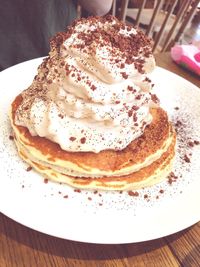 Close-up of cake on plate