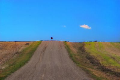 View of road along landscape