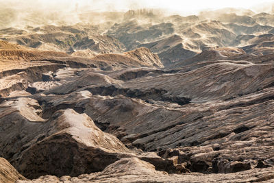 High angle view of mountains