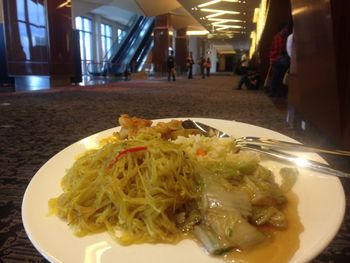 Close-up of served food