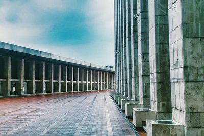 View of building against cloudy sky