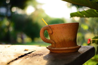 Close-up of drink on table