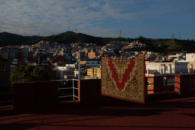 Townscape against sky