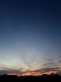 Scenic view of sky at night