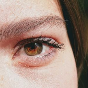 Close-up portrait of woman