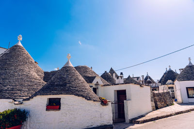 Low angle view of buildings against sky