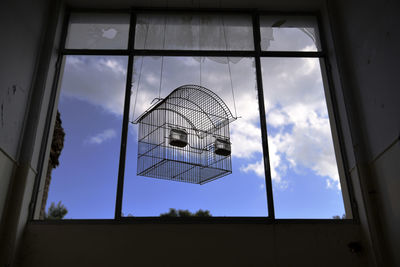 Low angle view of skylight