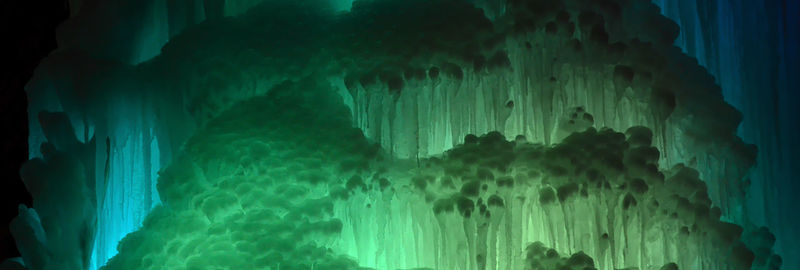 Low angle view of water in cave