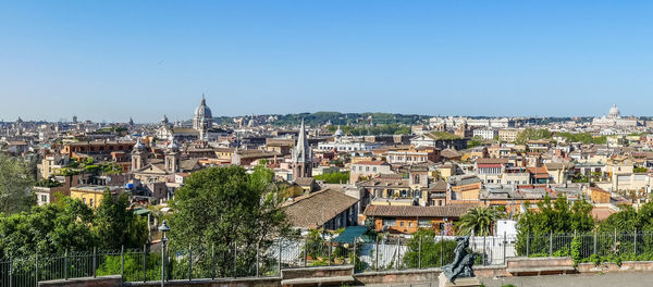 Extra wide aerial view of rome
