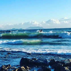 Scenic view of sea against sky