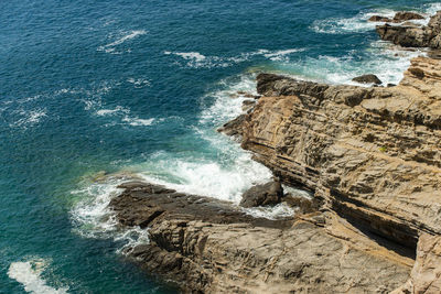 The unique scenery of the tuscan rocky coast italy