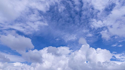 Low angle view of clouds in sky