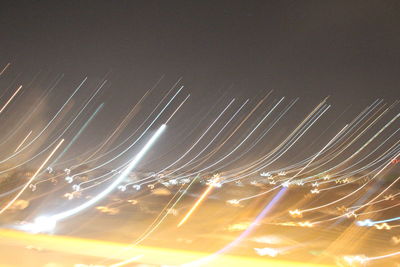 Blurred motion of illuminated lights