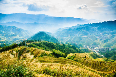 Scenic view of landscape against sky