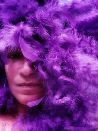 Close-up portrait of young woman