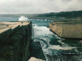 Panoramic view of sea against sky