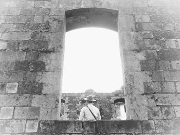 Low angle view of arch bridge