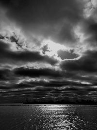 Scenic view of cloudscape against dramatic sky