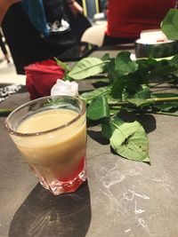 Close-up of drink on table