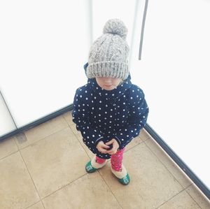 Full length of boy wearing hat