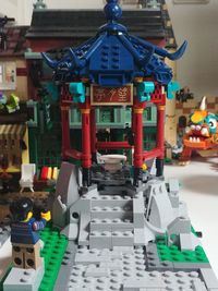 High angle view of multi colored umbrellas on shelf