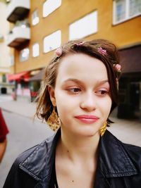 Portrait of a smiling young woman