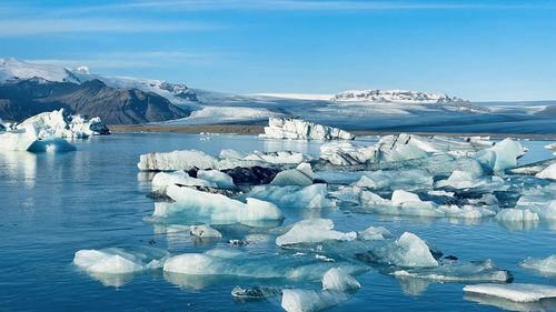 Scenic view of iceland